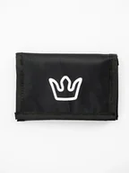Portfele - Materiałowy Portfel SPORTOWY ZAMYKANY Czarny Jigga Wear Simple Crown uni - miniaturka - grafika 1