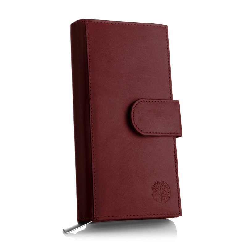 BPD-DZ-17 BORDO Portfel damski BASIC +CERTYFIKAT