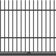 Ogrodzenia - Polbram Brama przesuwna Majorka 4x1,5 m lewa antracytowa automat - miniaturka - grafika 1