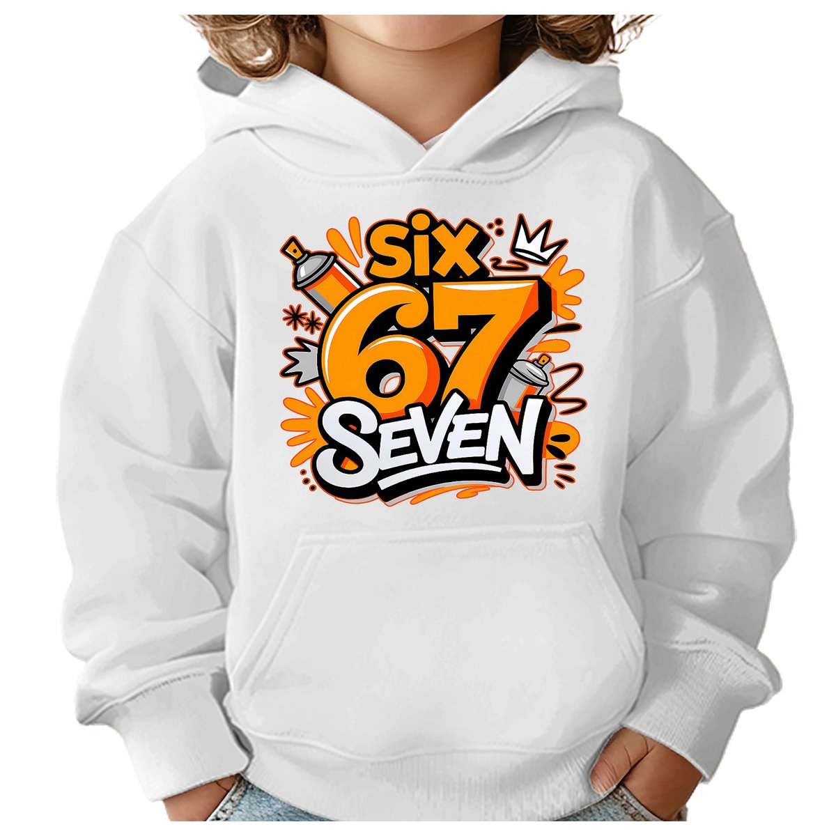 BLUZA DZIECIĘCA Z KAPTUREM 67 SIX SEVEN VIRAL 134-140 DLA DZIECKA PREZENT