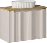 Meble łazienkowe - Zestaw meblowy 80cm z blatem i umywalką nablatową Beyond - miniaturka - grafika 1