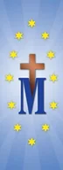Ikony i obrazy sakralne - Baner religijny - symbole maryjne 75x200 cm - miniaturka - grafika 1