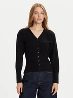 Swetry damskie - Vero Moda Kardigan Saba 10334777 Czarny Regular Fit - miniaturka - grafika 1