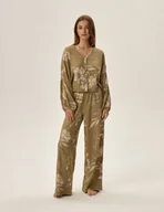 Piżamy damskie - Piżama Fleur 42020-91X Oliwkowa - Henderson Ladies - miniaturka - grafika 1