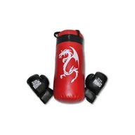 Worki treningowe - ZESTAW BOKSERSKI 50cm DRAGON RED - miniaturka - grafika 1