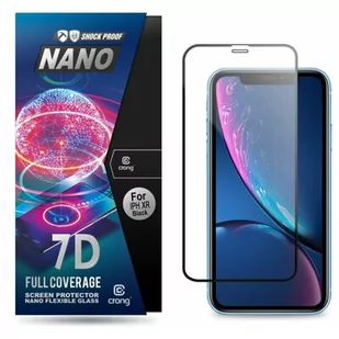 Crong Crong 7D Nano Flexible Glass Szkło Hybrydowe 9H Na Cały Ekran do iPhone Xr CRG-7DNANO-IPXR - Szkła hartowane na telefon - miniaturka - grafika 1