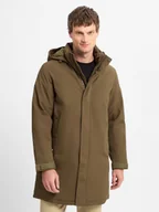 Kurtki męskie - Tommy Hilfiger Parka męska Mężczyźni Sztuczne włókno zielony jednolity, S - miniaturka - grafika 1