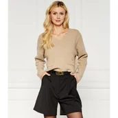 Swetry damskie - Tommy Hilfiger Wełniany sweter | Relaxed fit - miniaturka - grafika 1