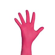 Rękawiczki jednorazowe - Rękawiczki Nitrylowe Różowe 100 Sztuk Rozmiar: XS - miniaturka - grafika 1