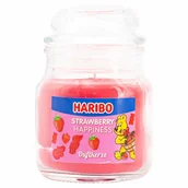 Świece - Świeczka zapachowa w szkle Haribo 85 g - Strawberry Happiness - miniaturka - grafika 1
