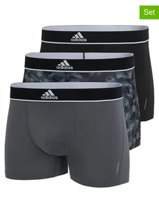 adidas Bokserki (3 pary) w kolorze czarno-szarym - Majtki męskie - miniaturka - grafika 1