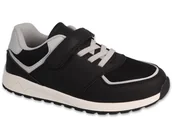 Buty dla chłopców - Buty sportowe Befado 514Y014 dziecięce chłopięce lekkie na rzepy czarne-35 - miniaturka - grafika 1
