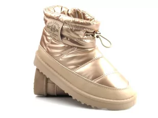 Śniegowce damskie za kostkę - Lee Cooper LCJ-23-44-1965L, złote - Śniegowce damskie - miniaturka - grafika 1