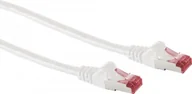 Kable miedziane - Kabel sieciowy patch S/CONN, kat. 6A, S/FTP, PIMF, bezhalogenowy, GHMT-CERTIFIED, biały, 15,0 m (75725-AW) - miniaturka - grafika 1