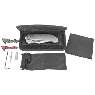 Nóż składany Reate Tiger Diamond Texture Titanium, Belt Satin M390 by Alvin Lee (TG TDP.SAT) - Noże - miniaturka - grafika 8