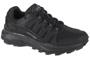 Skechers 237501 BBK, trampki męskie, Czarna skórzana siatka czarna, 45 EU - Trampki męskie - miniaturka - grafika 1