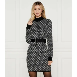 GUESS Sukienka z paskiem LISE - Sukienki - miniaturka - grafika 1