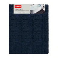 Dywaniki łazienkowe - Mata łazienkowa z antypoślizgową powłoką 50x80cm, granatowa 1550 GSM - miniaturka - grafika 1