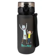 Shakery i bidony sportowe - Butelka plastikowa SOXO Rick i Morty 600 ml Czarny - miniaturka - grafika 1