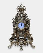 Zegary - Duży Zegar Kominkowy Mosiężny Stojący Barok - miniaturka - grafika 1