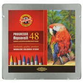 Przybory szkolne - Koh-I-Noor Kredki Progresso Aquarell 48 kolorów - miniaturka - grafika 1
