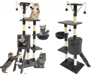 ZW2B DRAPAK DLA KOTA WIEŻA LEGOWISKO 6 POZIOMÓW - Drapaki dla kotów - miniaturka - grafika 1