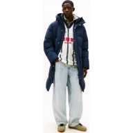 Kurtki męskie - Tommy Jeans Puchowy płaszcz - miniaturka - grafika 1