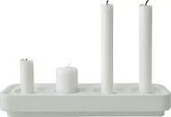 Świeczniki - Świecznik Stumpastaken Long białe aluminium - miniaturka - grafika 1