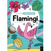 Kolorowanki, wyklejanki - Wilga GW Foksal Obrazkowo. Flamingi praca zbiorowa - miniaturka - grafika 1