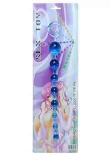 Boss Series Boss Series Jelly Anal 10 Beads Blue - Koraliki analne, niebieskie - Kulki analne - miniaturka - grafika 3