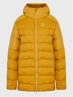 Kurtki i kamizelki sportowe damskie - Haglöfs Kurtka puchowa Dala 605632 Żółty Regular Fit - miniaturka - grafika 1