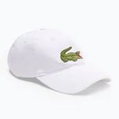 Czapki damskie - Czapka z daszkiem Lacoste RK9871 001 white - miniaturka - grafika 1