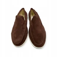 Mokasyny męskie - Mokasyny męskie zamszowe Old Money 43 - miniaturka - grafika 1