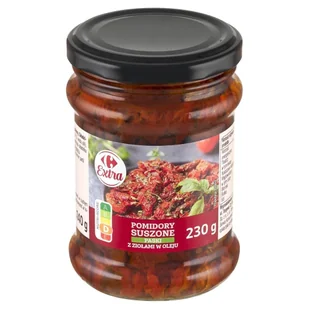 Carrefour Extra Pomidory suszone paski z ziołami w oleju 230 g - Warzywa w marynacie - miniaturka - grafika 1