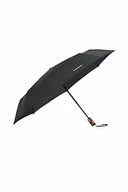 Parasole - Samsonite Wood Classic S - 3 sekcje Auto Open Close parasol krótki, 27 cm, czarny 108979/1041 - miniaturka - grafika 1
