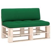 Poduszki ogrodowe - vidaXL Poduszki na sofę z palet 2 szt zielone 314651 314651 - miniaturka - grafika 1