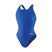 Stroje kąpielowe - Speedo Damski kostium kąpielowy jednoczęściowy Powerflex Super Pro Solid dla dorosłych New Sapphire 30 - miniaturka - grafika 1