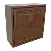 Akcesoria grzewcze - Un Osłona Licznika Gazu Z Tworzywa 240*600*600Mm Z Plecami Brąz DG P60*60BR 1110002080531 - miniaturka - grafika 1