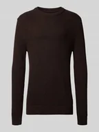 Swetry męskie - Sweter z dzianiny z okrągłym dekoltem - miniaturka - grafika 1