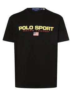 Polo Sport Koszulka męska Mężczyźni Bawełna czarny nadruk, M - Koszulki męskie - miniaturka - grafika 1