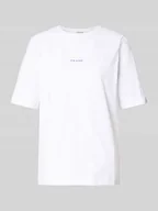 Koszulki i topy damskie - T-shirt o kroju comfort fit z czystej bawełny model ‘SIGNE-HANKIE’ - miniaturka - grafika 1
