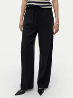 Spodnie damskie - Vero Moda Spodnie materiałowe Bree 10304898 Czarny Loose Fit - miniaturka - grafika 1