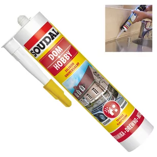Soudal Silikon UNIWERSALNY Czarny 280 ml - Silikony - miniaturka - grafika 1