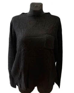 Beluring Elegancki Sweter dla Kobiet Czarny Rozmiar L - Swetry damskie - miniaturka - grafika 1