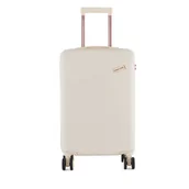 Walizki - Walizka kabinowa Semi Line T5757-2 Écru - miniaturka - grafika 1