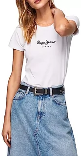 Koszulki i topy damskie - Pepe Jeans New Virginia Ss N t-shirt damski, 800 biały, S - grafika 1