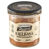 Pasztet i przetwory mięsne - Spichlerz Rusiecki KIEŁBASA LEKKO CZOSNKOWA 300G PAMAPOL zakupy dla domu i biura! 45797594 - miniaturka - grafika 1