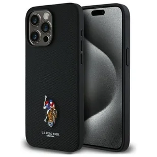 Etui US POLO ASSN Embroidered DH Color do Apple iPhone 15 Pro Max Czarny - Etui i futerały do telefonów - miniaturka - grafika 1