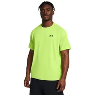 Koszulki sportowe męskie - Męska koszulka treningowa Under Armour UA Tech Textured SS - zielona - UNDER ARMOUR - miniaturka - grafika 1