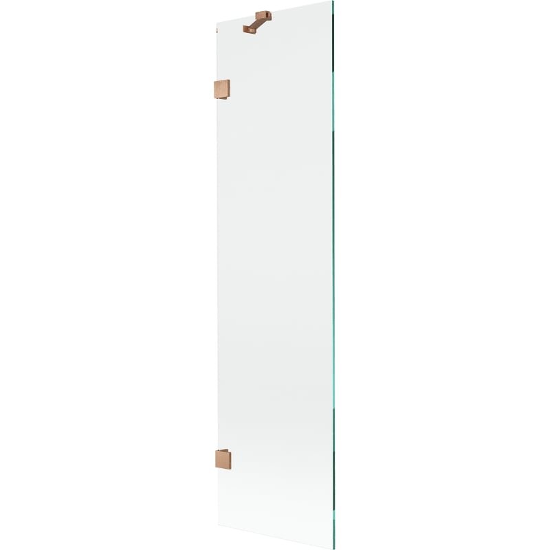 Mexen Lunar parawan nawannowy 1-skrzydłowy 50 x 150 cm, transparent, miedź szczotkowana - 897-050-000-65-00